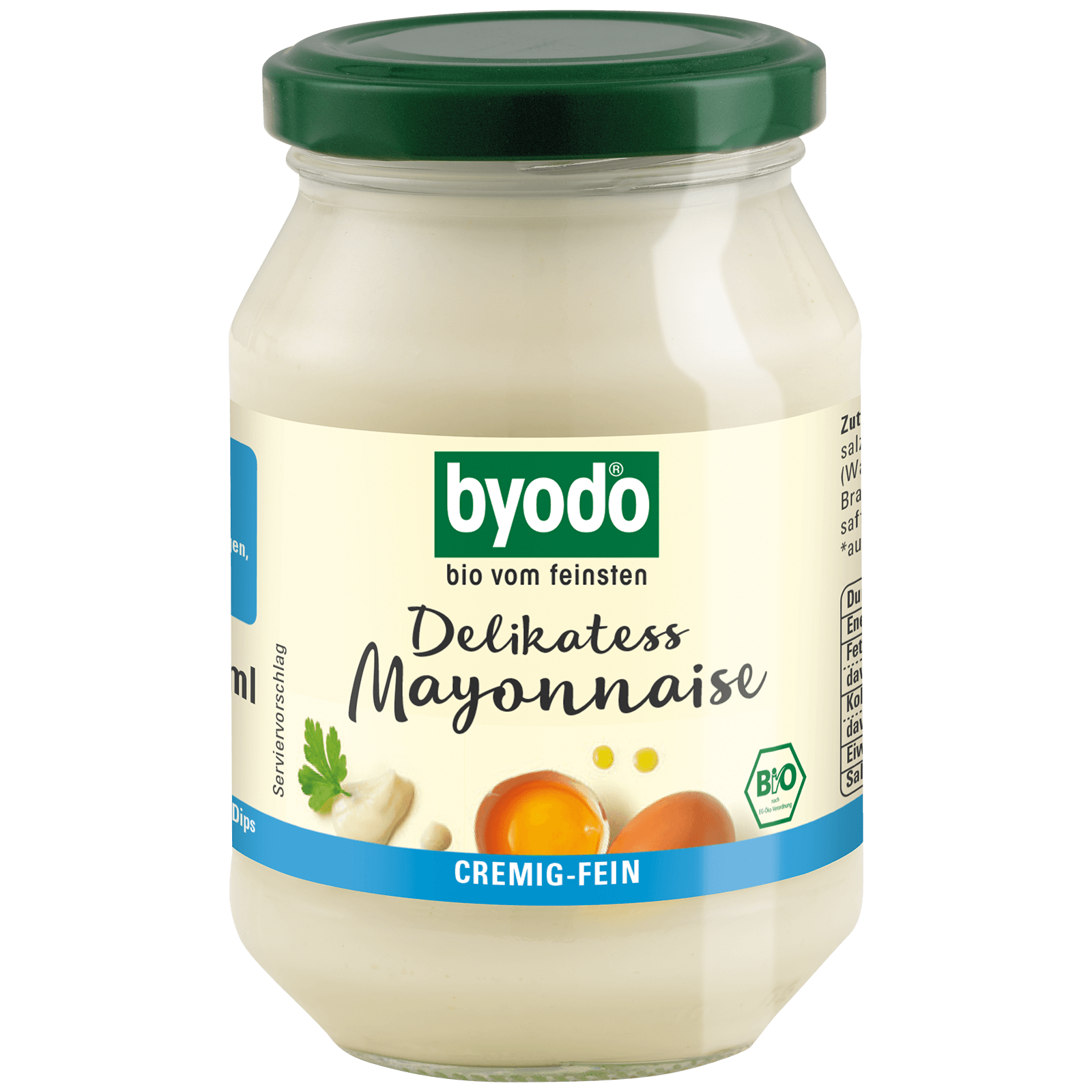 Bio-Delikatess Mayonnaise im 250 Milliliter Glas
