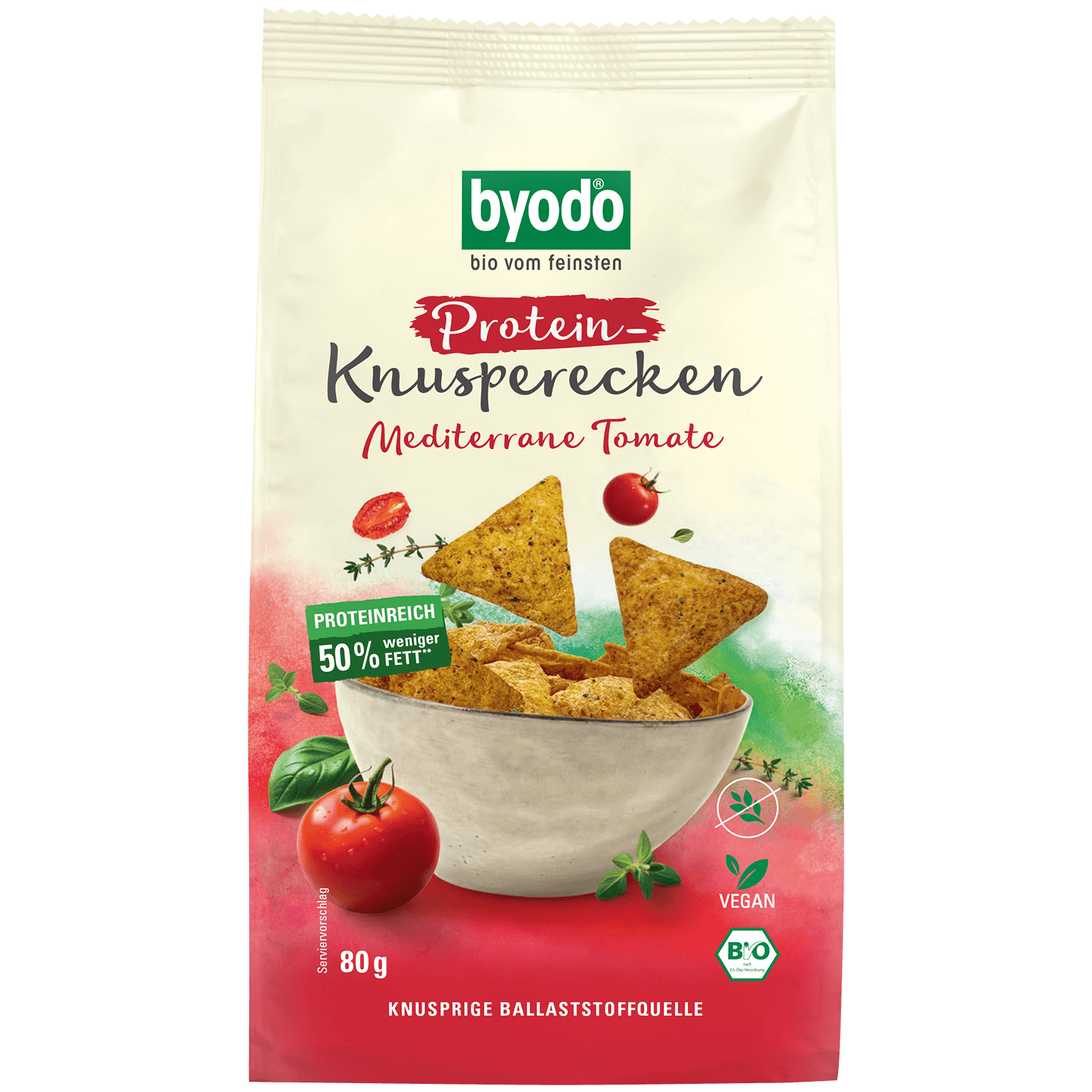 Protein Knusperecken mediterrane Tomate