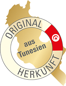Original Herkunft aus Tunesien Siegel Logo