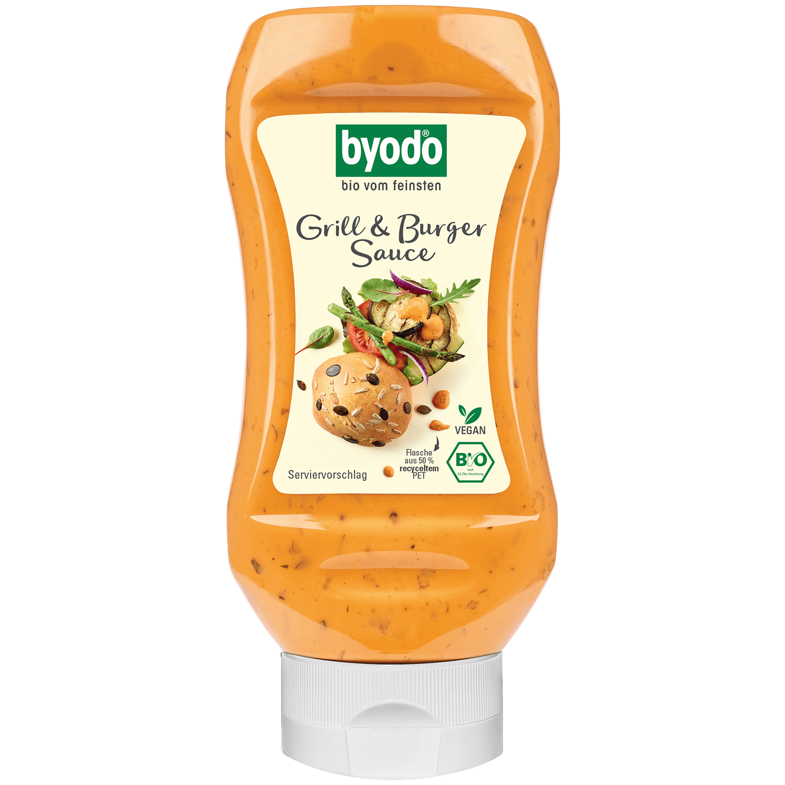 Bio-Grill und Burger Sauce in der 300 Milliliter Squeeze-Flasche