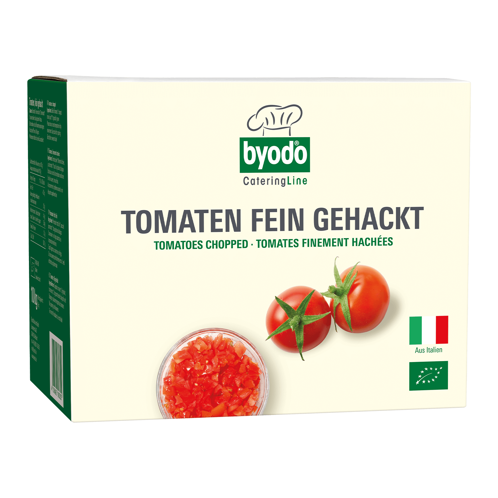 Bio-Tomaten fein gehackt