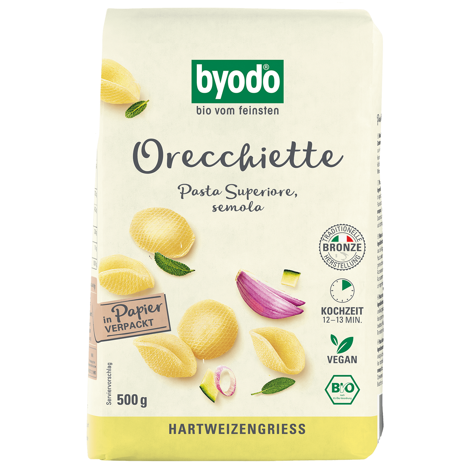 Bio-Orechiette hell 500 Gramm