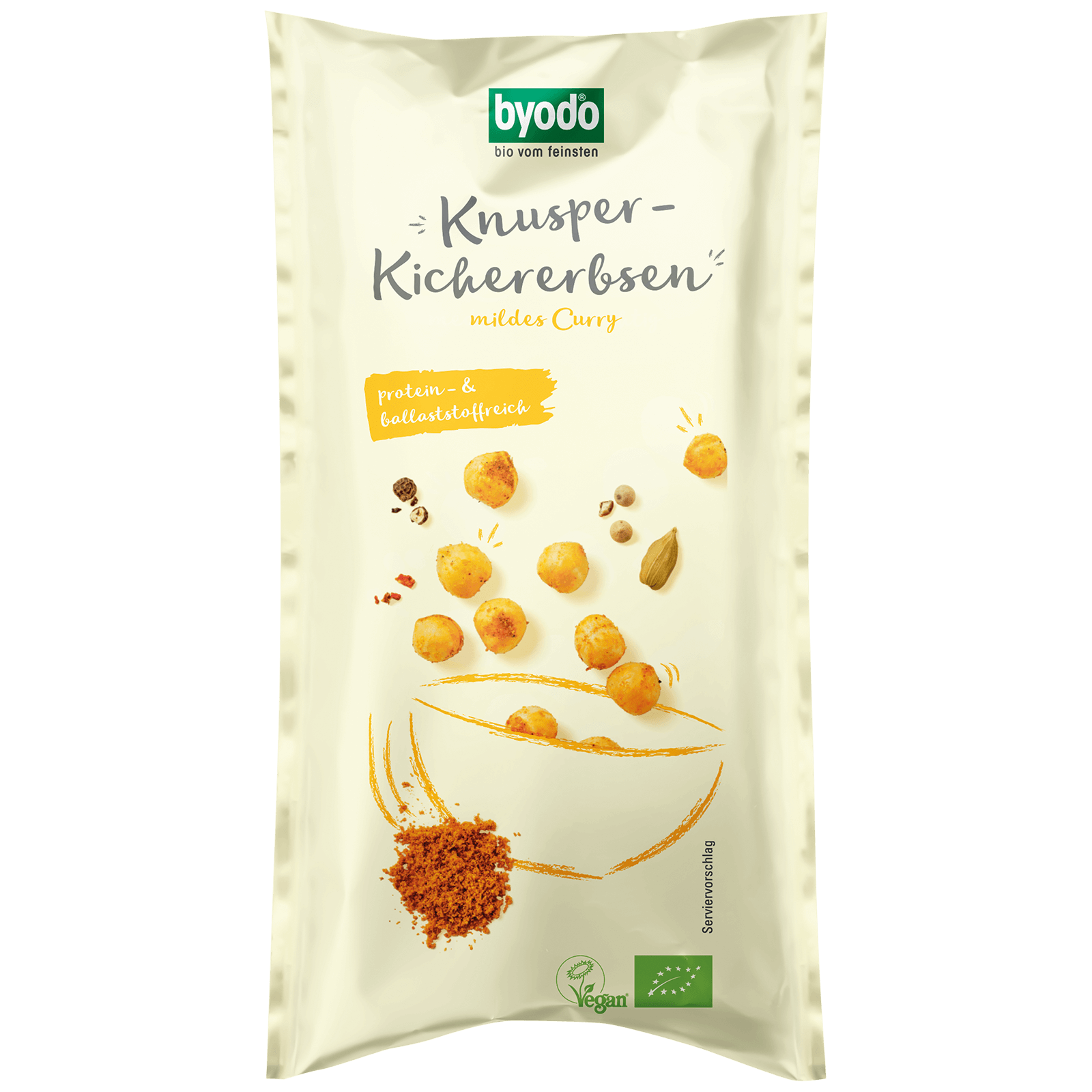 Bio-Knusper-Kichererbsen mildes Curry