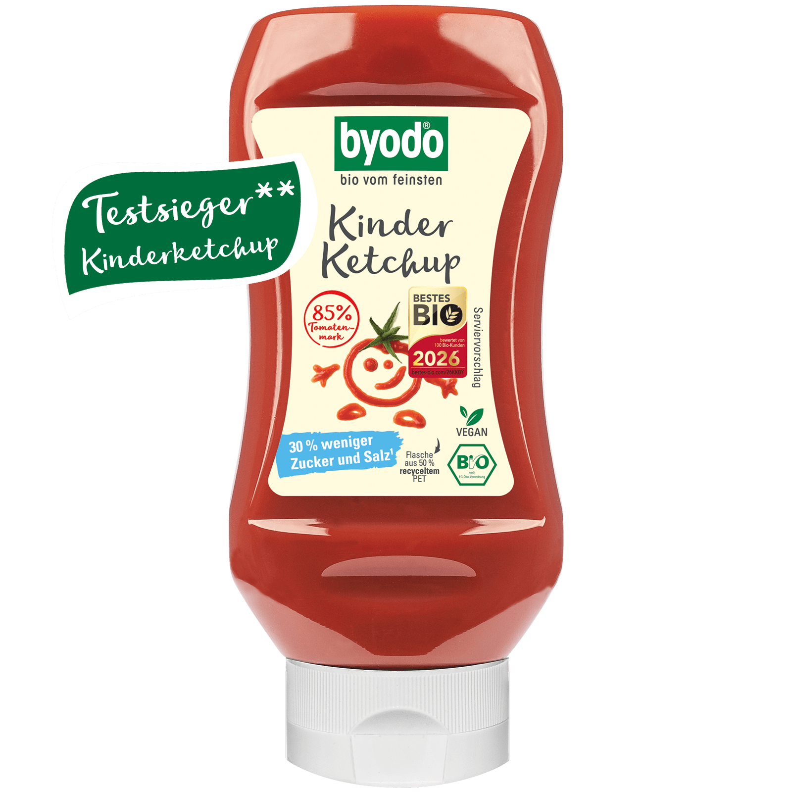 Bio-Kinder Ketchup in der Squeeze-Flasche