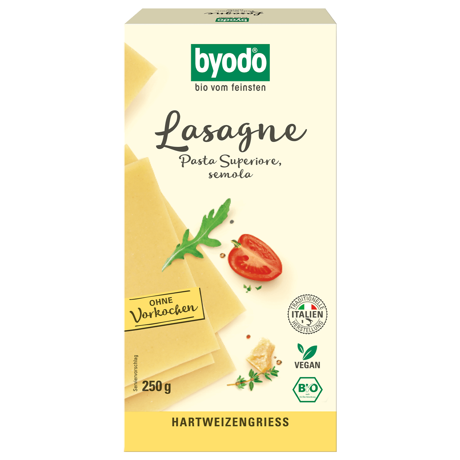 Bio-Lasagne hell 250 Gramm