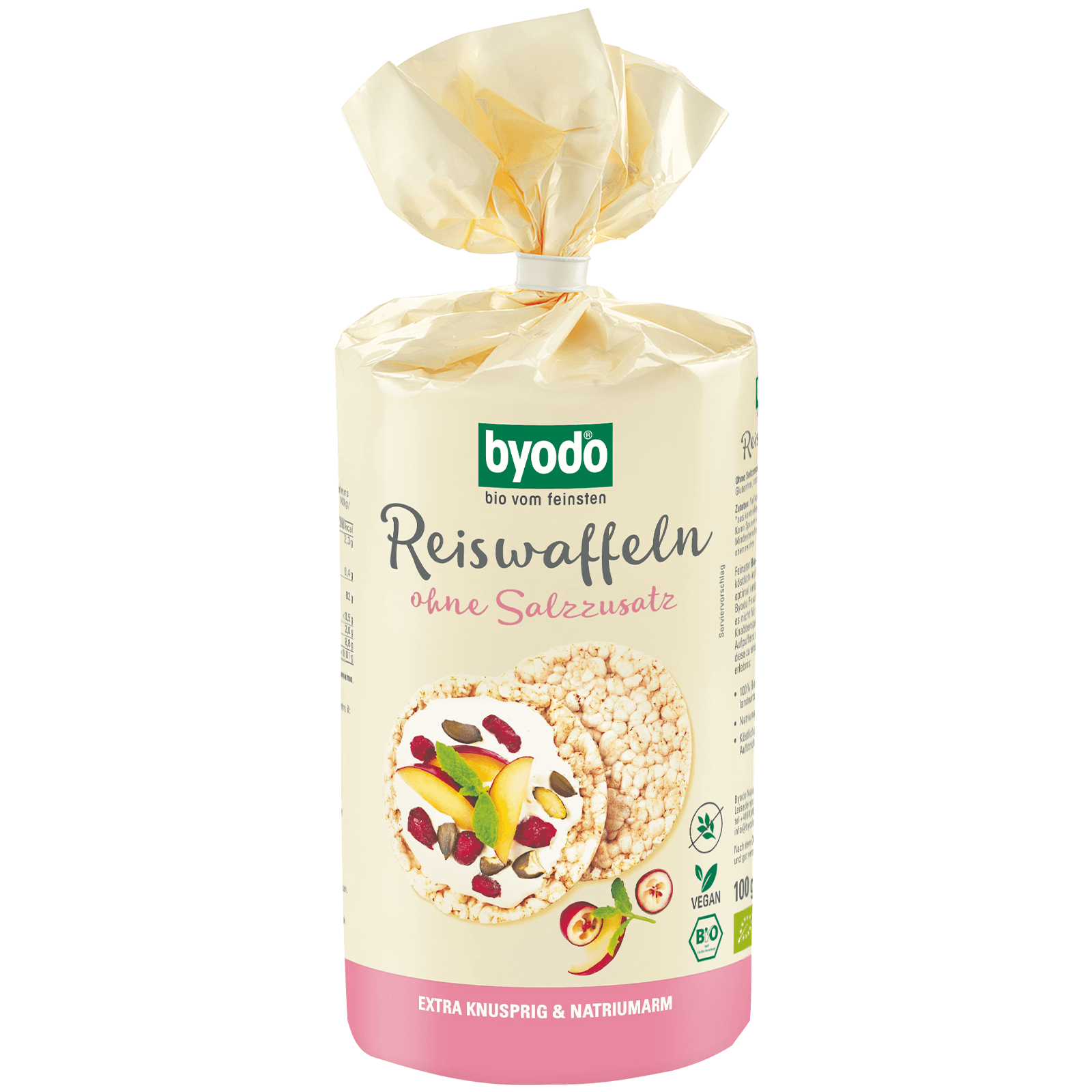 Bio-Reiswaffeln ohne Salzzusatz