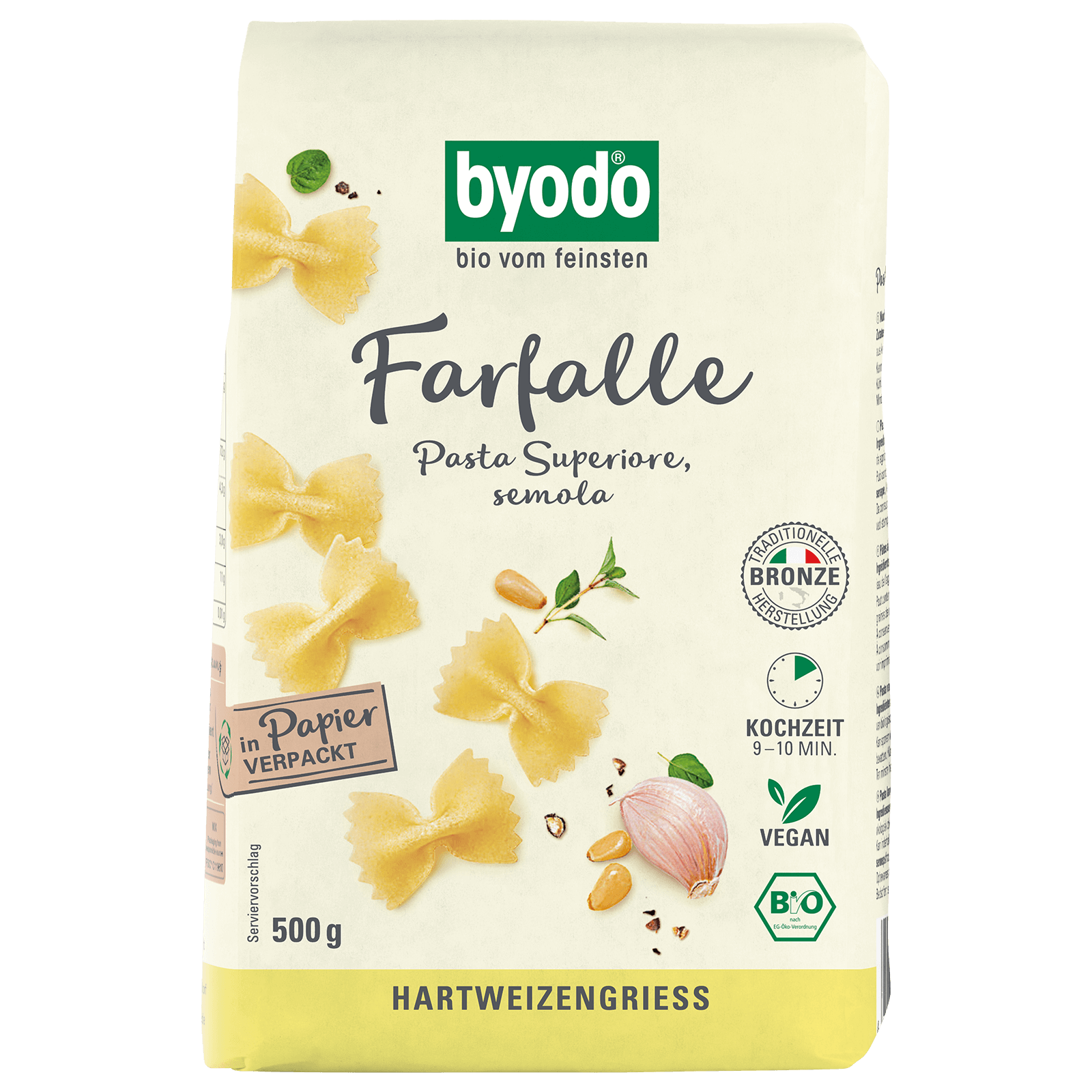 Bio-Farfalle hell 500 Gramm