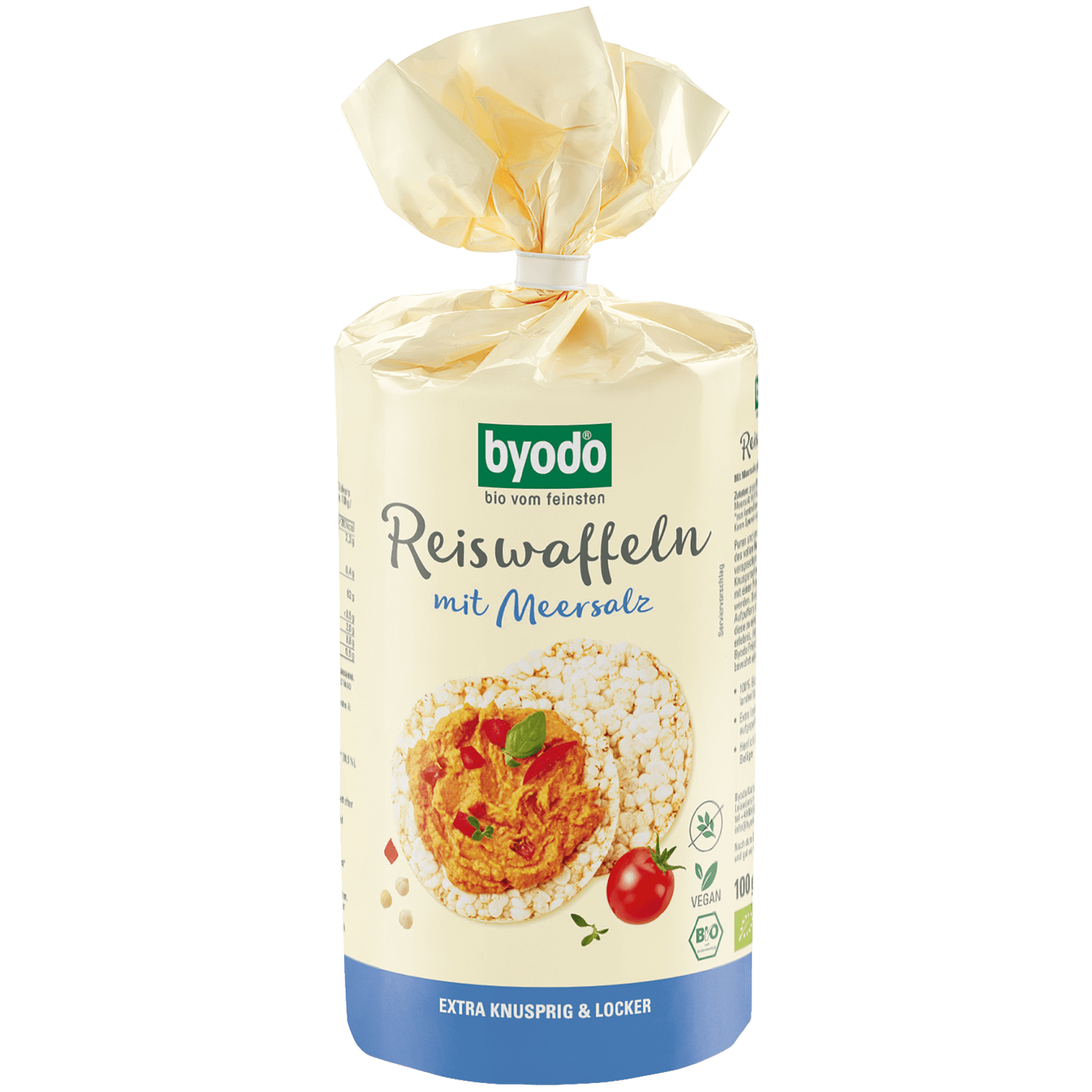 Bio-Reiswaffeln mit Meersalz