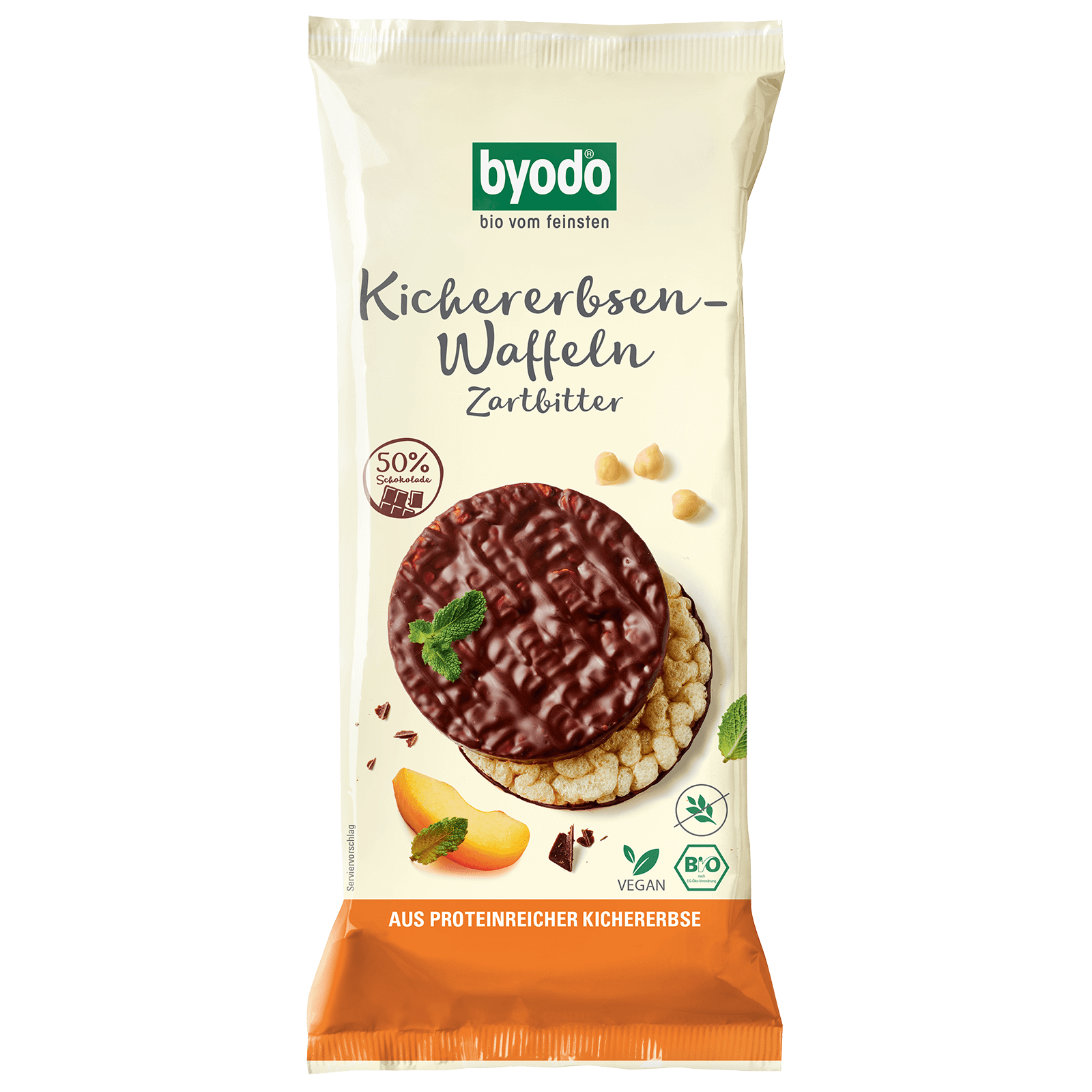 Kichererbsen-Waffeln Zartbitter