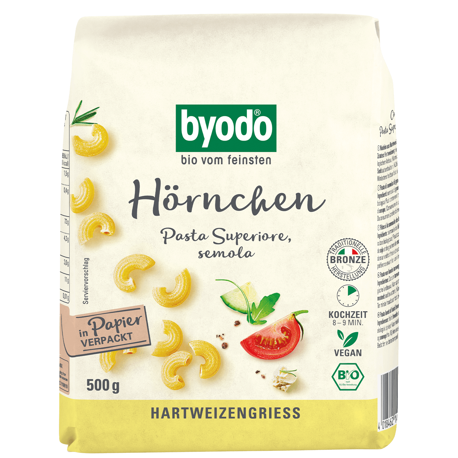 Bio-Hoernchen hell 500 Gramm