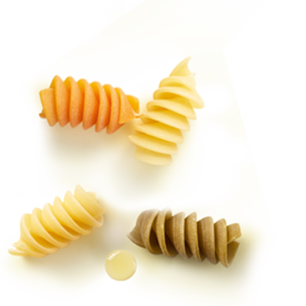 Bio-Bundle aus bunter Pasta und Tomatensauce Kinder