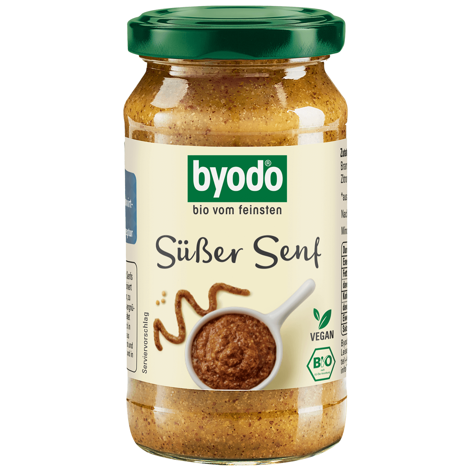 Bio-Suesser Senf im 200 Milliliter Glas