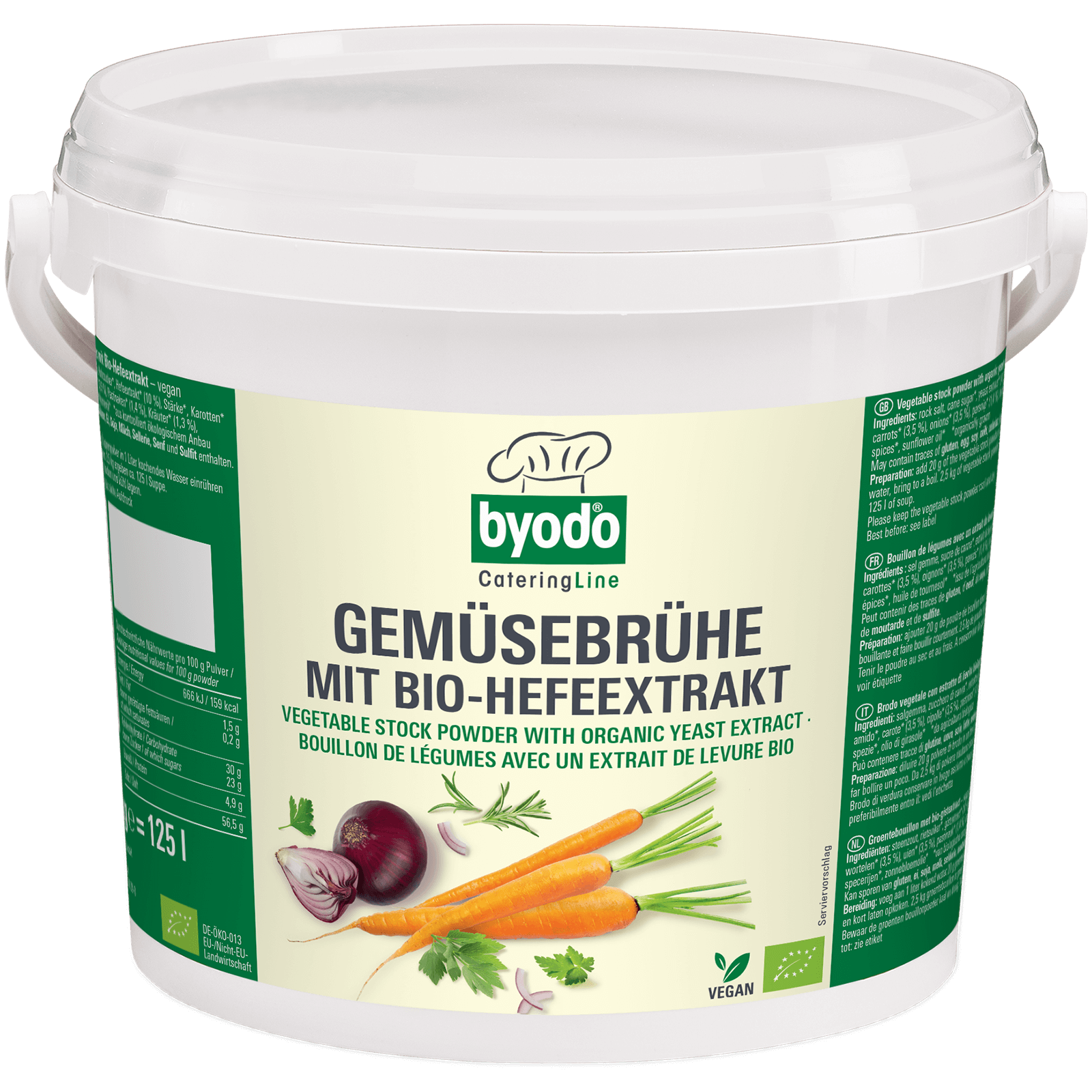 Bio-Gemuesebruehe mit Bio-Hefeextrakt