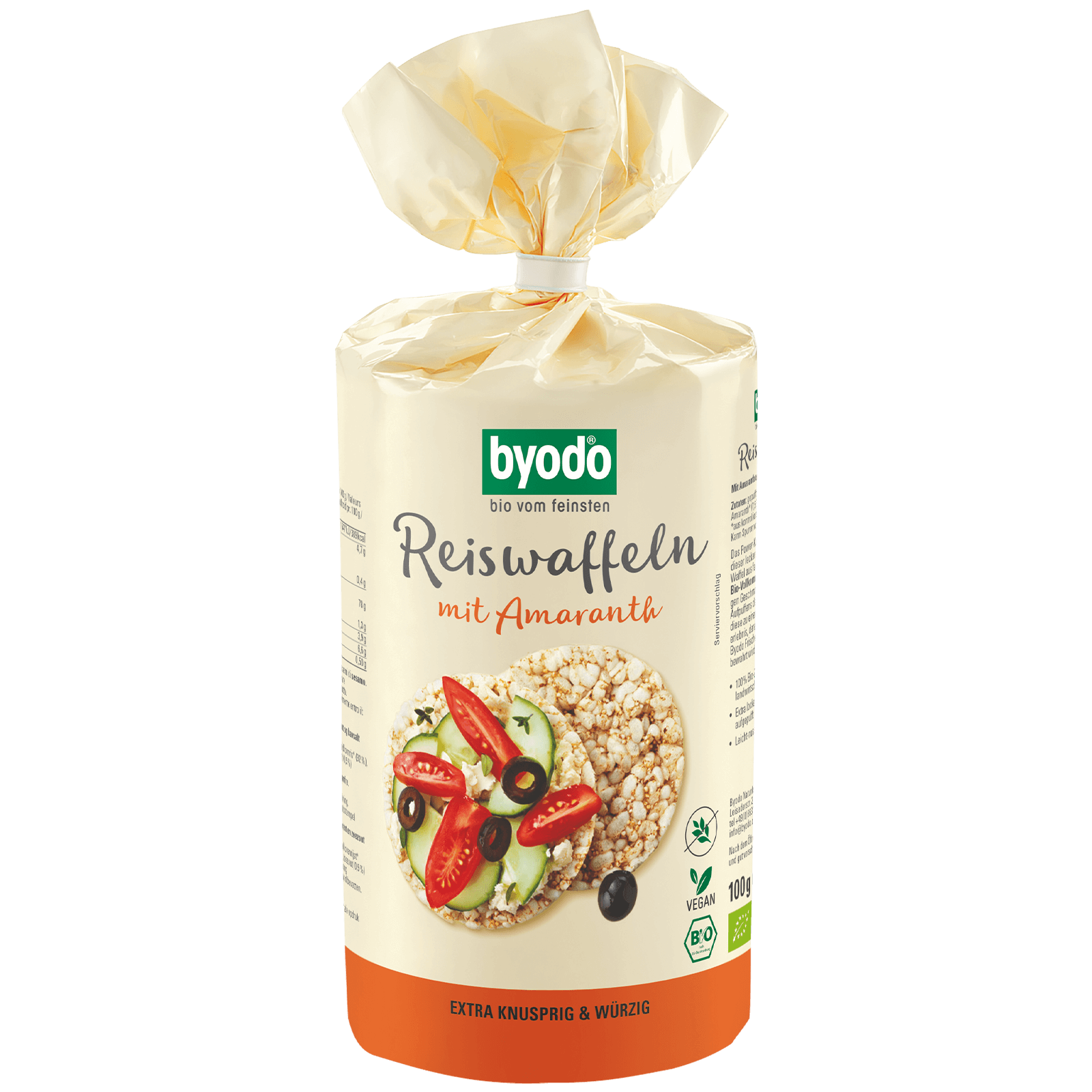 Bio-Reiswaffeln mit Amaranth