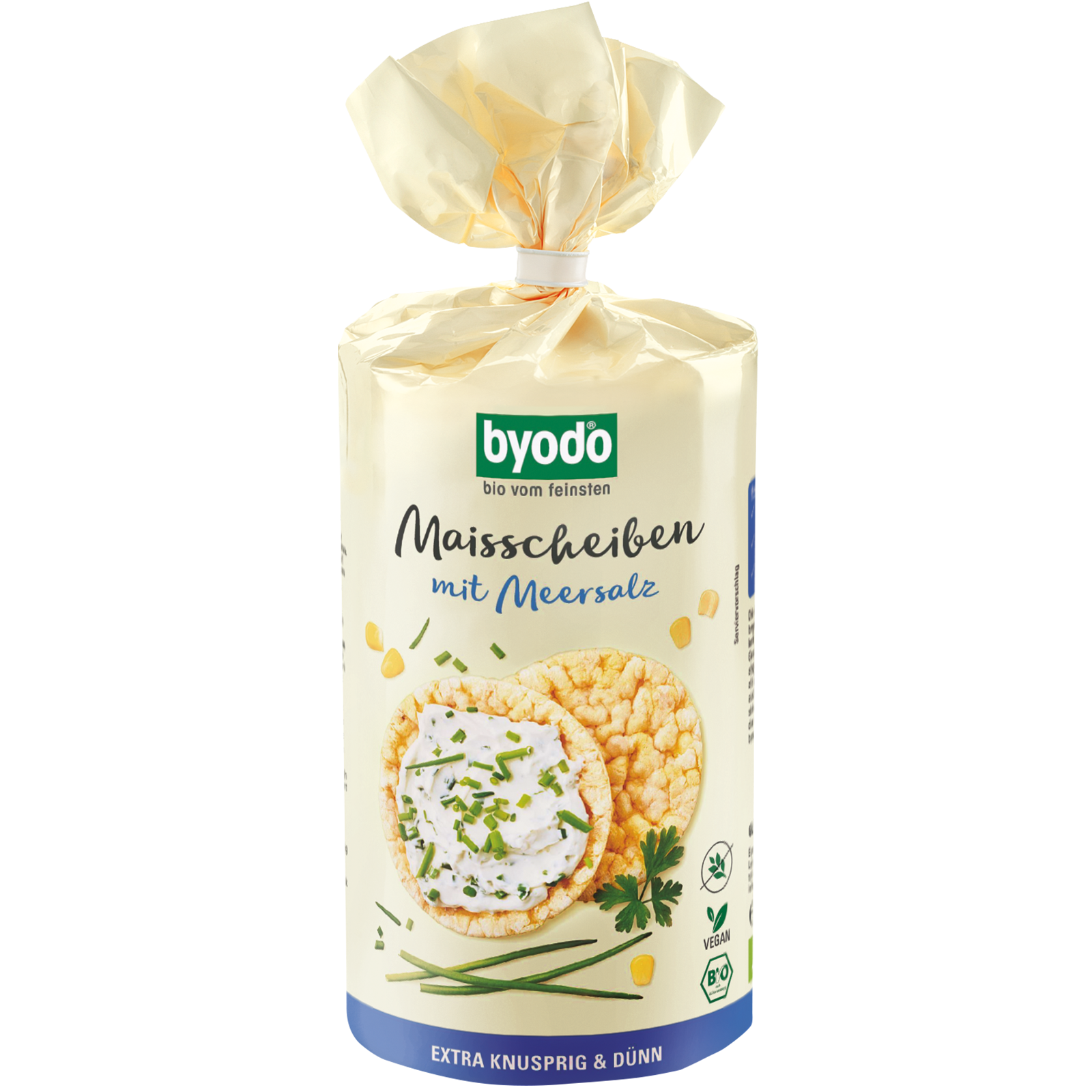 Bio-Maisscheiben mit Meersalz