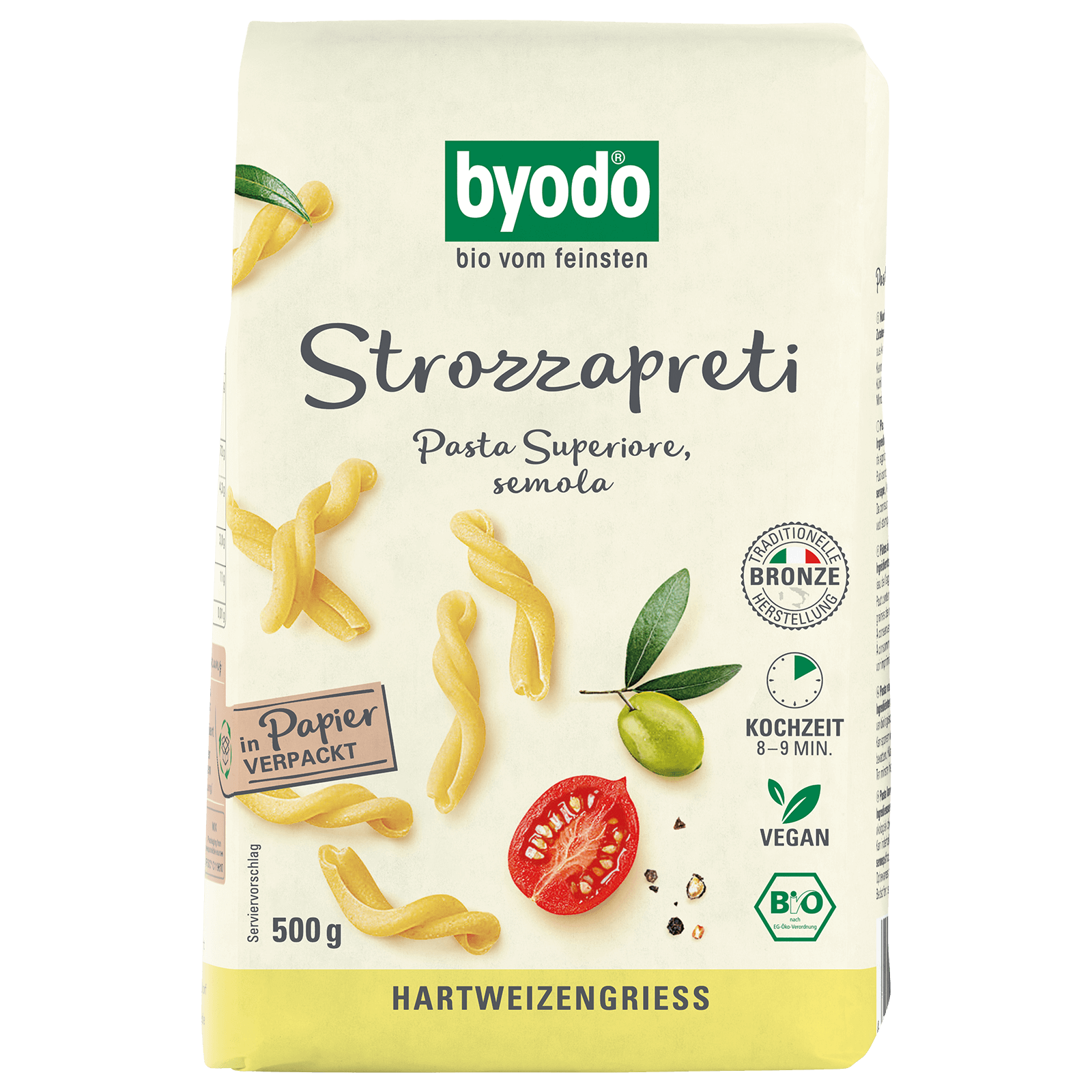 Bio-Strozzapreti hell 500 Gramm
