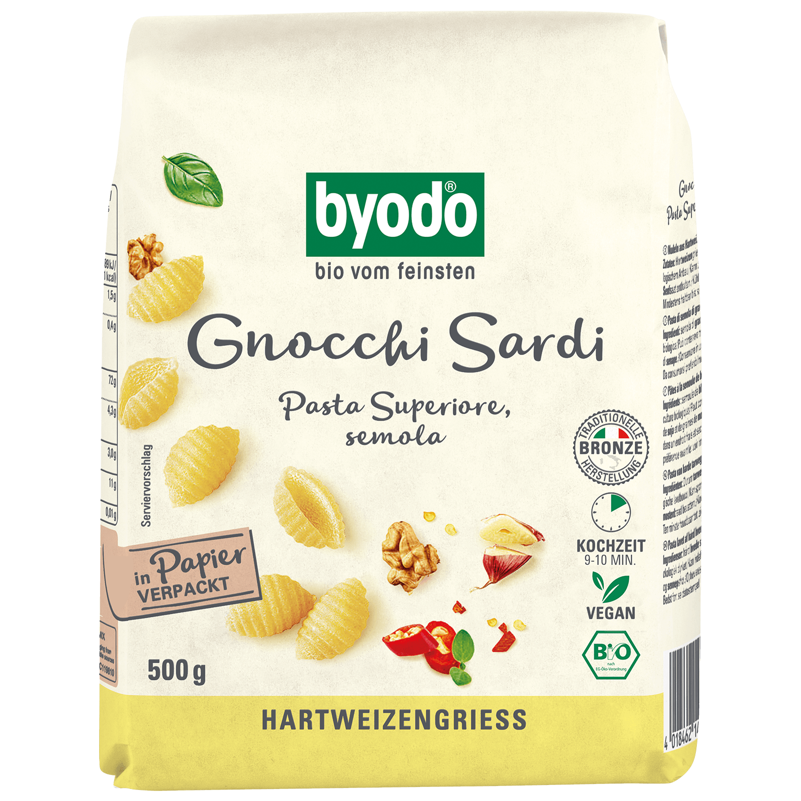 Bio-Gnocchi Sardi hell 500 Gramm