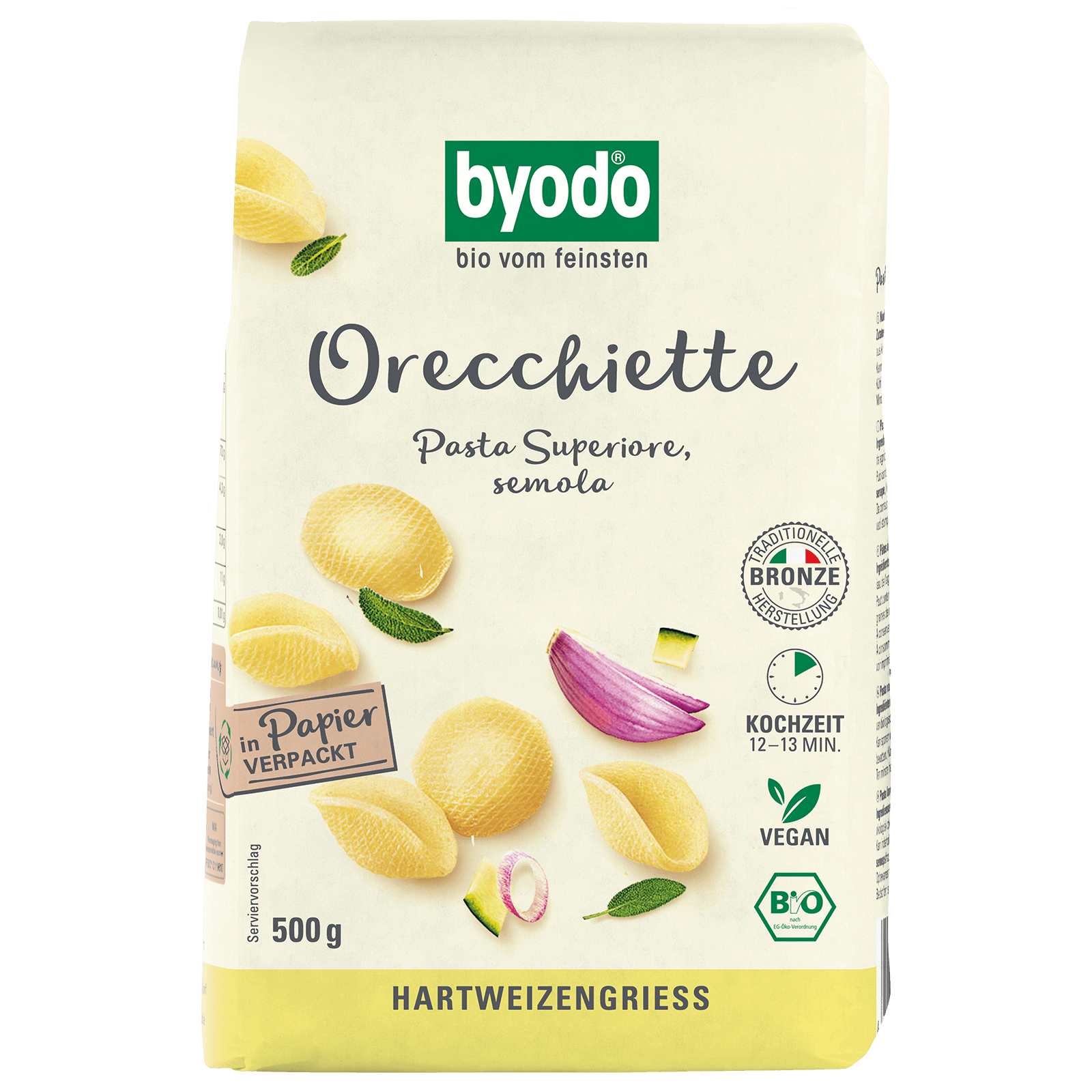 Bio-Orechiette hell 500 Gramm
