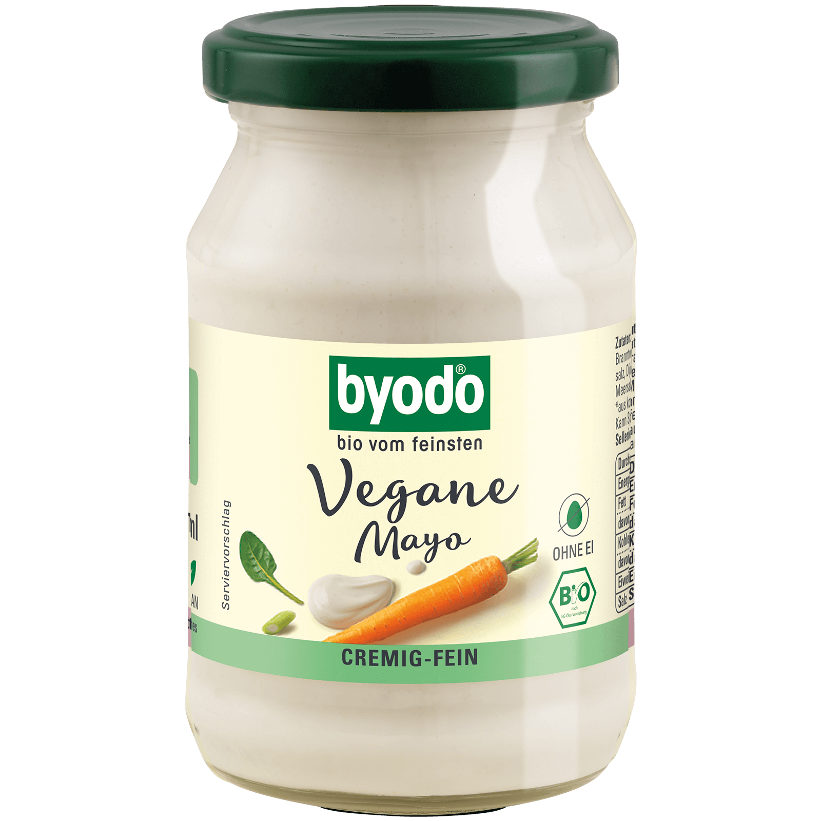 Vegane Bio-Mayo im 250 Milliliter Glas