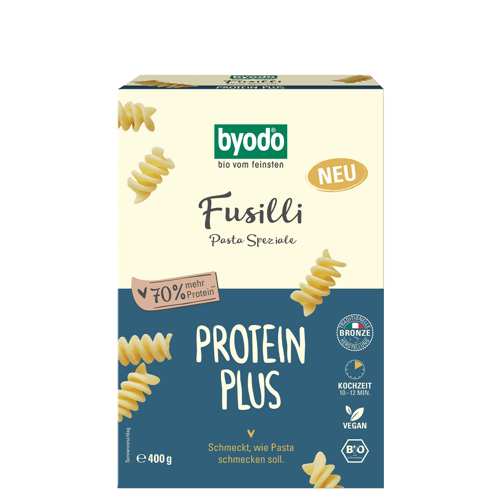 Bio-Fusilli Protein PLUS Pasta 400 Gramm