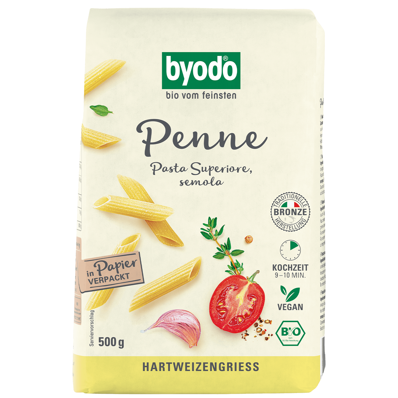 Bio-Penne hell 500 Gramm
