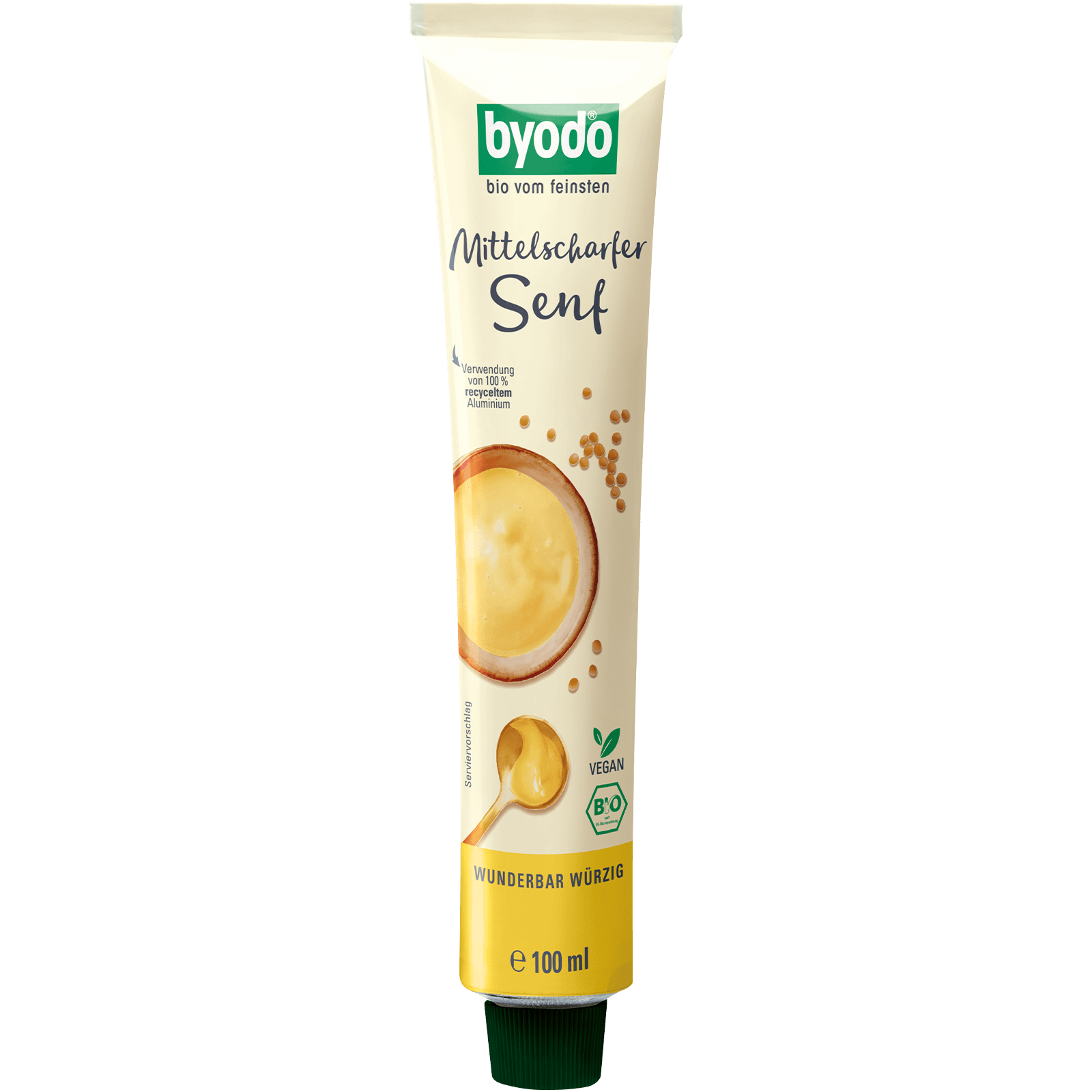 Bio-Mittelscharfer Senf in der Tube