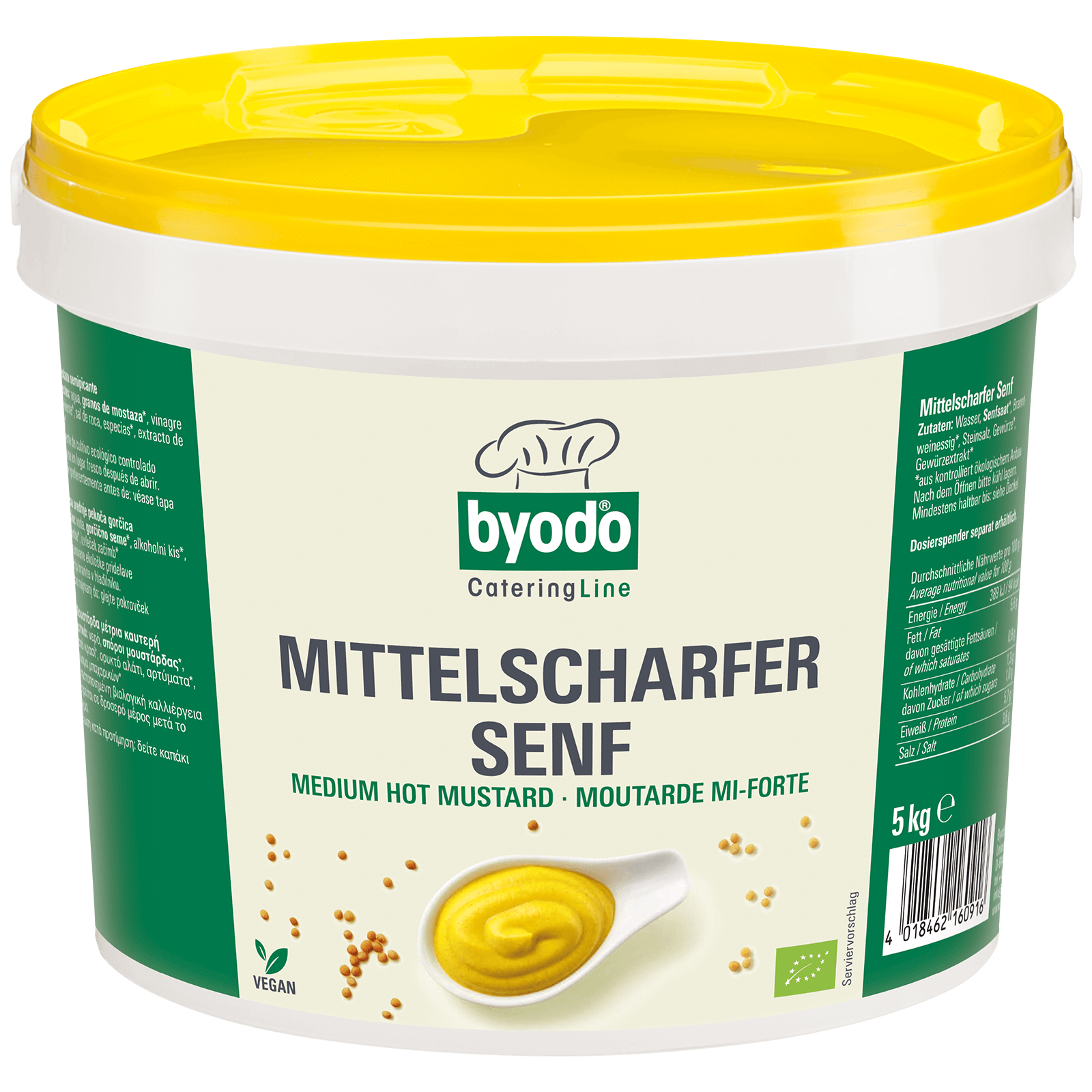 Bio-Mittelscharfer Senf 5kg