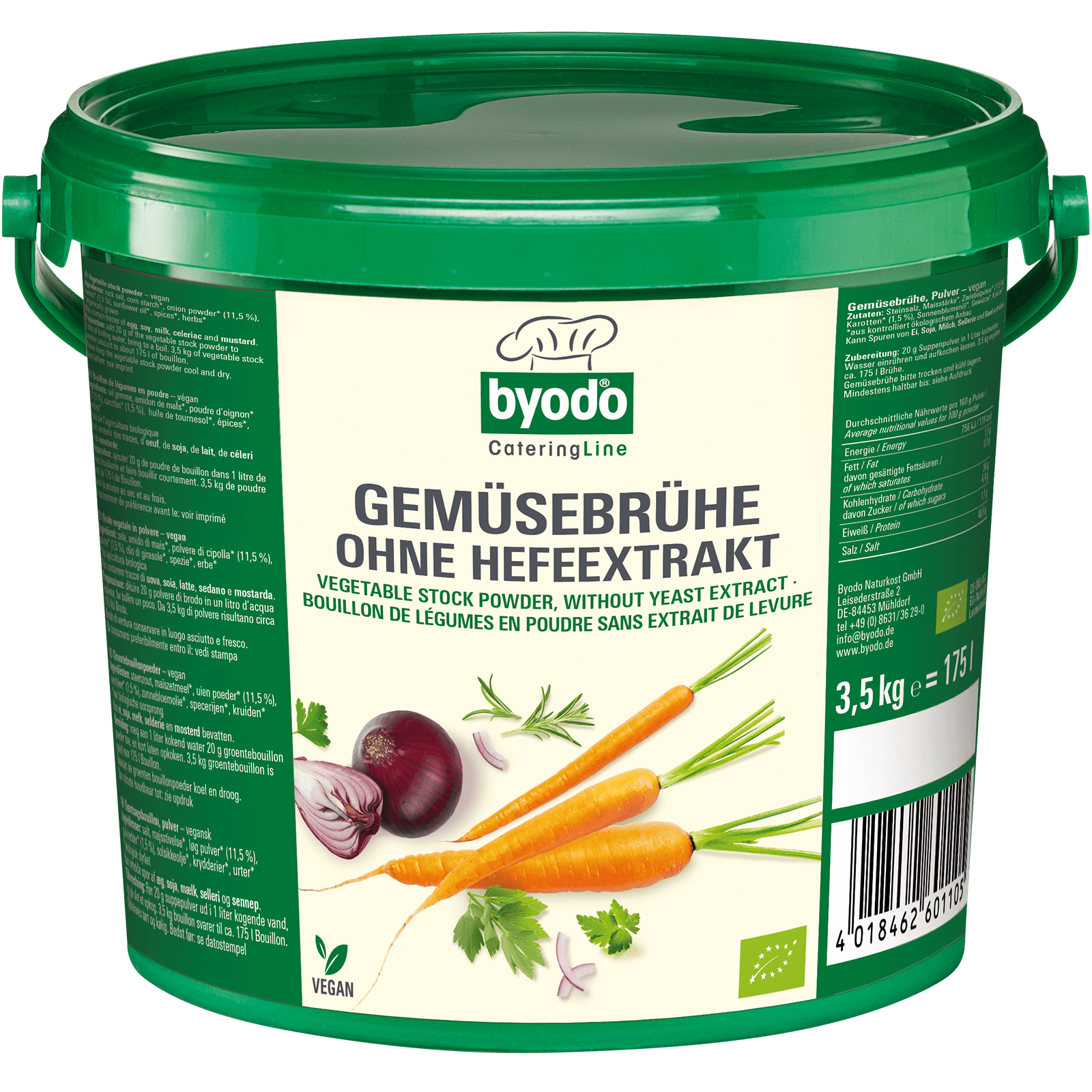 Bio-Gemuesebruehe ohne Hefeextrakt