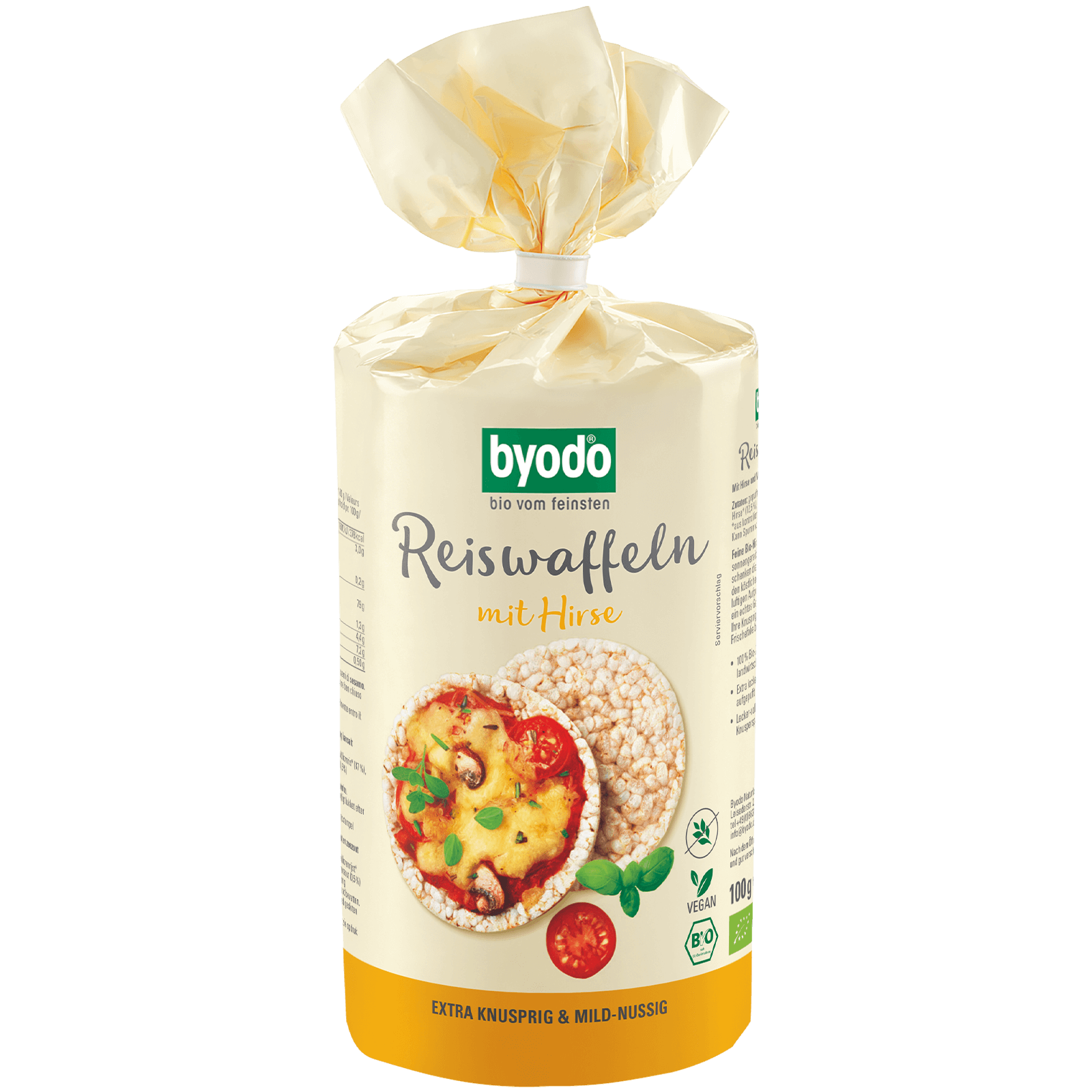 Bio-Reiswaffeln mit Hirse